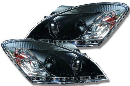 Комплект фар для Kia Ceed 2007-10. Черные