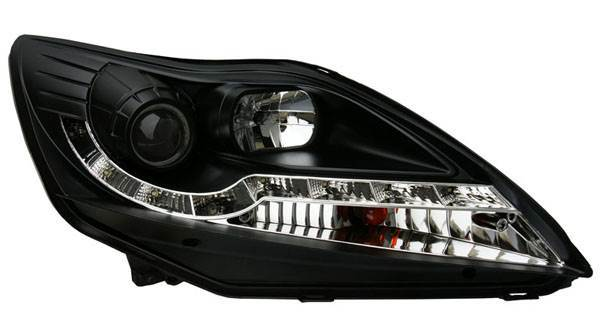 Комплект фар для Ford Focus 2+ 2008-. Черные