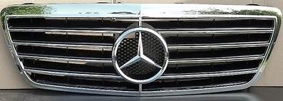 Решетка радиатора для Mercedes-Benz W210 1999-02. Спорт стиль