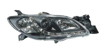 Комплект фар для Mazda 3 2003-2008. Черные