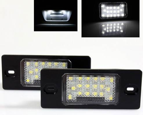 Подсветка номера для VW Touareg 2003-2010, VW Tiguan 2007-2011, VW Passat B5+ Вариант, Porsche Cayenne Кайен 2002-2010, светодиодная.