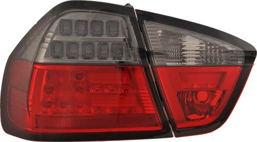Фонари для BMW E90 седан, 2005-08. Светодиодные, красные, тонированные