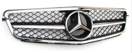 Решетка радиатора для Mercedes-Benz W204 C-класс 2006-14. АМГ, хром Решетка радиатора для Mercedes-Benz W204 C-класс 2006-14. АМГ, хром