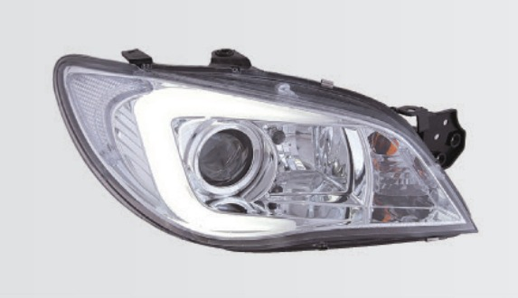 Комплект фар для Subaru Impreza WRX 2005-07 под ксенон. Хром Комплект фар для Subaru Impreza WRX 2005-07 под ксенон. Хром
