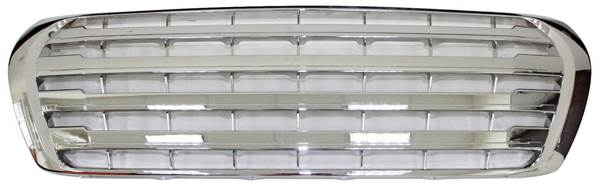 Решетка радиатора для Toyota Land Cruiser 200 2007-12. Хром, горизонтальная Решетка радиатора для Toyota Land Cruiser 200 2007-12. Хром, горизонтальная