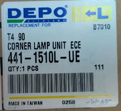 Фонарь поворота левый для VW Transporter T4. 441-1510L-UE