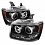 Комплект фар для Chevrolet Suburban 1500 и 2500 2007-14, Tahoe 2007-14, Avalanche 2007-14. Черные