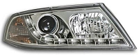 Комплект фар для Skoda Octavia 2004-08. Хром