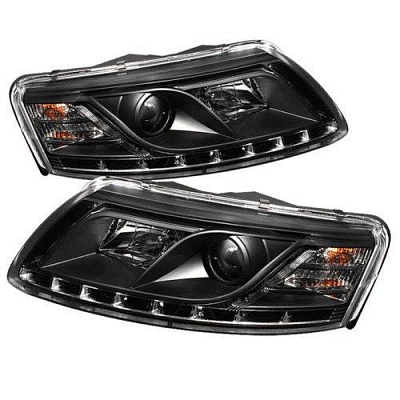 Комплект фар для Audi A6 4F. Черные