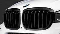 Решетки радиатора для BMW X5 F15, X6 F16. Черные, М-Перфоманс