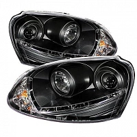 Комплект фар для VW Golf 5 2003-08, Jetta 5 2005-10. Черные