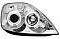 Комплект фар для Ford Fiesta 2001-2008. Ангельские глазки. Хром