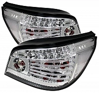 Фонари для BMW E60 седан 2004-07. Светодиодные. Хром