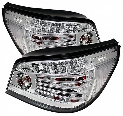 Фонари для BMW E60 седан 2004-07. Светодиодные. Хром Фонари для BMW E60 седан 2004-07. Светодиодные. Хром