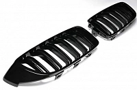 Решетки радиатора для BMW F32, F33, F36, F82, F80. Черные, М4 стиль