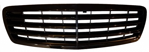 Решетка радиатора Mercedes-Benz W211 2002-06. Черная