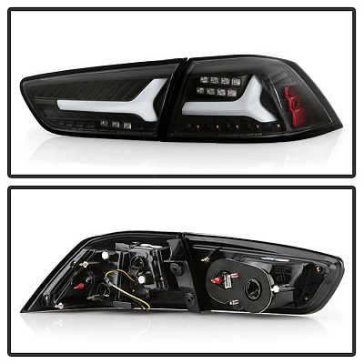 Фонари для Mitsubishi Lancer X. Черные