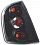 Фонари для Skoda Fabia c 2000. Черные, круги Фонари для Skoda Fabia c 2000. Черные, круги