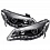 Комплект фар для Honda Civic 4D 2006-2011, седан. светодиодный габарит ангельские глазки. Черные