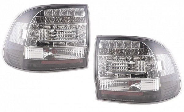 Фонари для Porsche Cayenne, 2003-07. Светодиодные, черные Фонари для Porsche Cayenne, 2003-07. Светодиодные, черные
