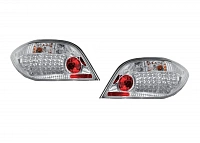 Фонари для Peugeot 307. Светодиодные, красные, хром