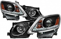 Комплект фар для Lexus GS300, GS350, GS450, GS460 2004-09 под ксенон. Черные