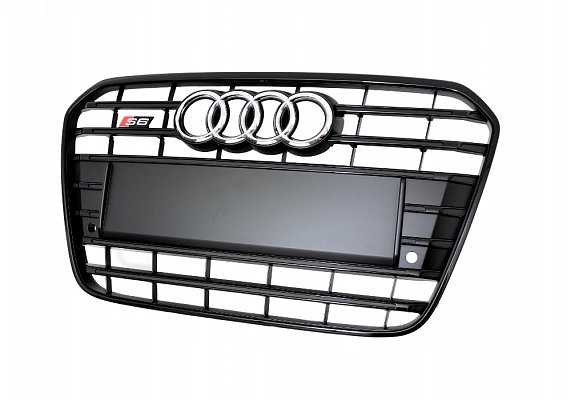 Решетка радиатора для Audi A6 4G. S6 стиль, черная Решетка радиатора для Audi A6 4G. S6 стиль, черная