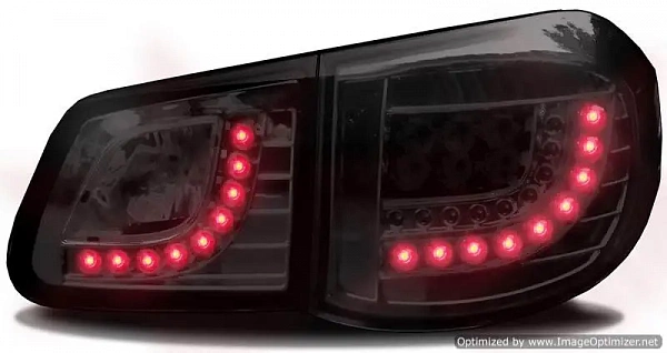 Фонари для VW Tiguan 2007-11. Светодиодные, тонированные
