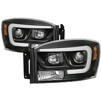 Комплект фар для Dodge Ram 2006-08. Черные