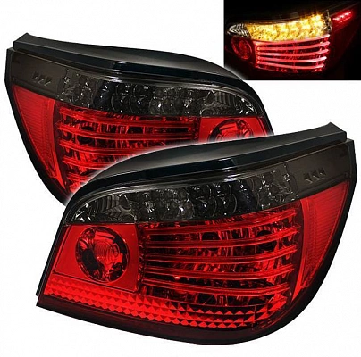 Фонари для BMW E60 седан 2008-. Светодиодные, красные, тонированные Фонари для BMW E60 седан 2008-. Светодиодные, красные, тонированные
