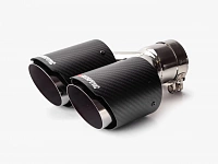 Двойная насадка на глушитель Akrapovic 63-89мм