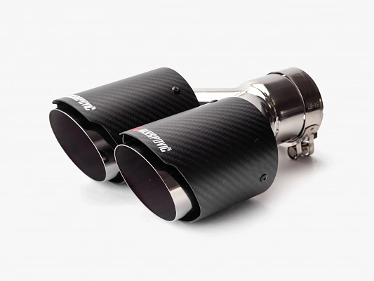 Двойная насадка на глушитель Akrapovic 63-76мм
