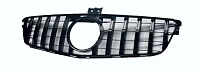 Решетка радиатора для Mercedes-Benz W204 06-14. стиль ГТ, черная
