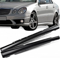 Накладки на пороги Mercedes-Benz W203 C-класс, АМГ стиль.