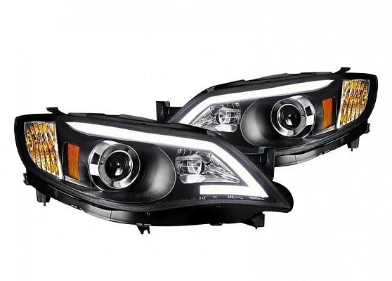 Комплект фар для Subaru Impreza WRX 2008-14. Черные