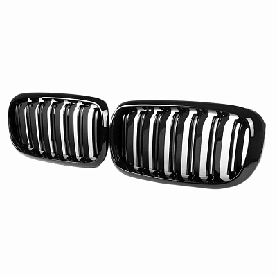 Решетки радиатора для BMW X5 F15, X6 F16. Черные, М-Перфоманс стиль Решетки радиатора для BMW X5 F15, X6 F16. Черные, М-Перфоманс стиль