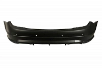 Задний бампер для Mercedes-Benz W204 07-11 C63 АМГ стиль, с отверситями под парктроники. Диффузор в комплекте под выхлоп 2+2.