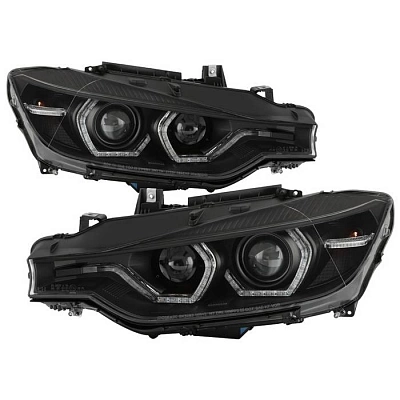 Комплект фар для BMW F30 2011-2015 под . Черные