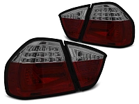 Фонари для BMW E90 седан, 2005-08. Светодиодные, красные, тонированные