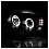 Комплект фар для Jeep Grand Cherokee до 2004. Черные, ангельские глазки