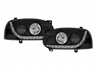 Комплект фар для VW Golf 3. Черные
