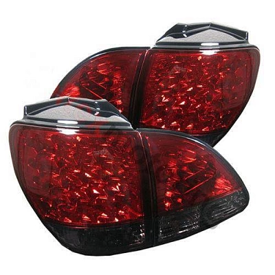 Фонари для Lexus RX300 2001-03. Светодиодные, красные, тонированные
