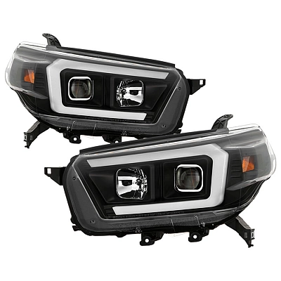 Комплект фар для Toyota 4RUNNER 2010-13. Черные Комплект фар для Toyota 4RUNNER 2010-13. Черные