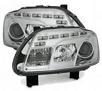 Комплект фар для VW Caddy 2005-. Хром