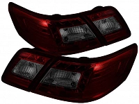 Фонари для Toyota Camry 2007-09. Светодиодные, красные, тонированные