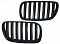 Решетки радиатора для BMW X3 E83 2007-11. Черные, М-Перфоманс стиль