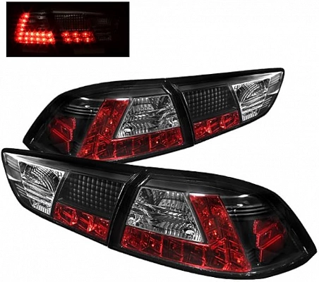 Фонари для Mitsubishi Lancer X. Черные