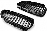 Решетки радиатора для BMW F10. Черные