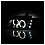 Комплект фар для Dodge Caravan, Grand Caravan 1996-00, Chrysler Town & Country 1996-97 Chrysler Voyager 2000. Черные, ангельские глазки