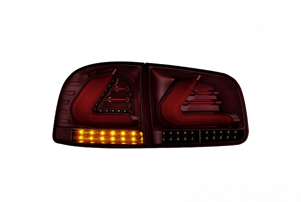 Фонари для VW Touareg 2003-10. Светодиодные, красные, тонированные